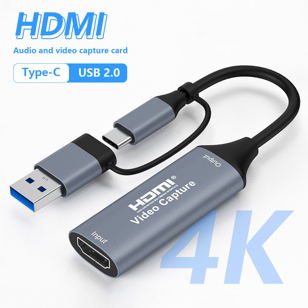 Pc Gaming Game - การ์ดบันทึกวิดีโอ 4K 2 in 1 USB
