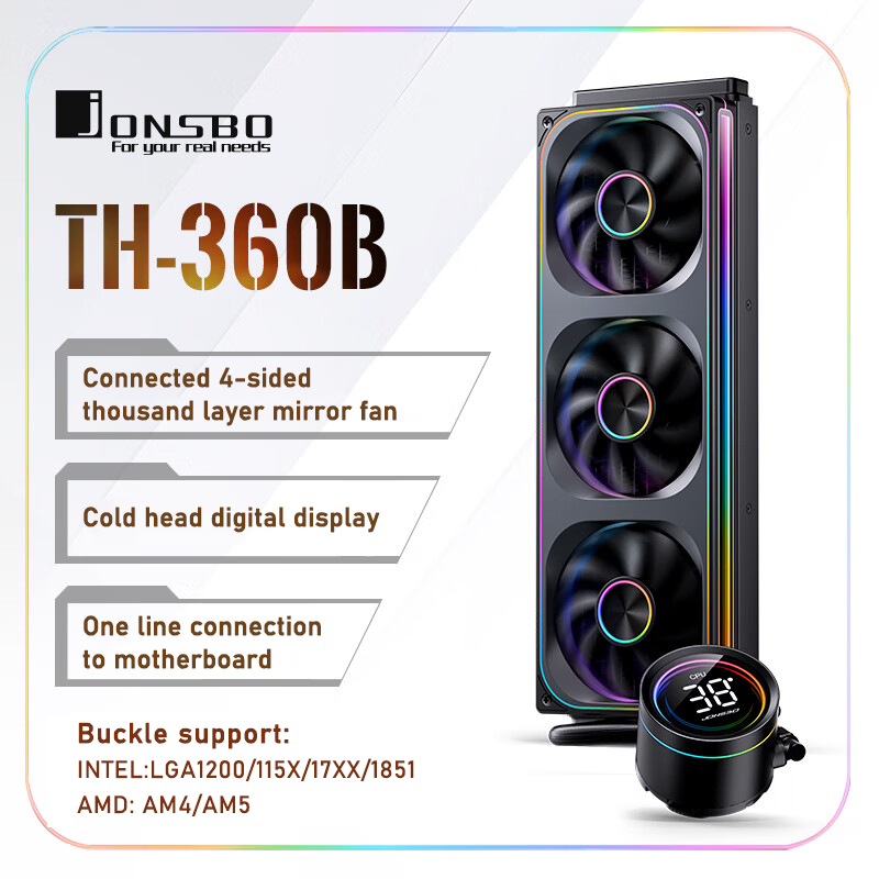 Pc Water Cooling - Jonsbo TH-360 AIO CPU Liquid Cooling