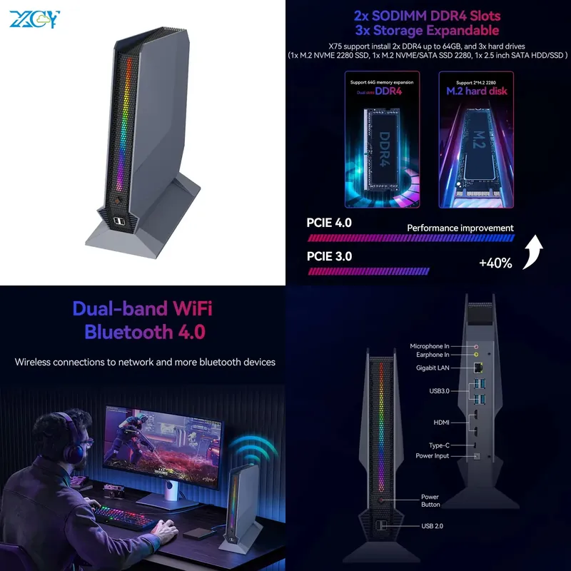 Pc Gaming Rtx 4060 - 【CHIMU HOME】 มินิพีซีสำหรับเล่นเกมส์ คอร์ i9-12900H RTX