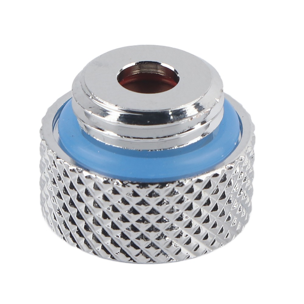 Pc Water Cooling - ปลั๊กเชื่อมต่อท่อไอเสียแบบเกลียว G1/4 ทนทาน ปล่อยแรงดันอัตโนมัติ สีเงิน ปลั๊กวาล์วระบายอากาศสำหรับระบบระบายความร้อนด้วยน้ำ