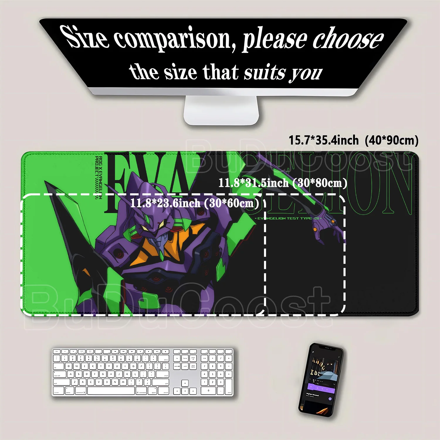 แผ่นรองเมาส์ Evangelion EVA 01 - Pc Gaming Evangelion บทวิจารณ์และราคา