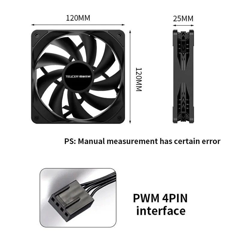 Teucer พัดลมแชสซี12cm, 1800RPM - Pc Water Cooling บทวิจารณ์และราคา