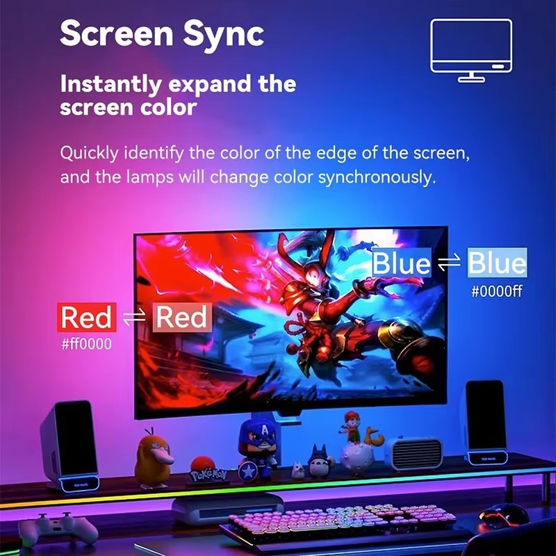 ไฟ RGB สำหรับเล่นเกม แถบไฟ LED - Pc Gaming Game บทวิจารณ์และราคา