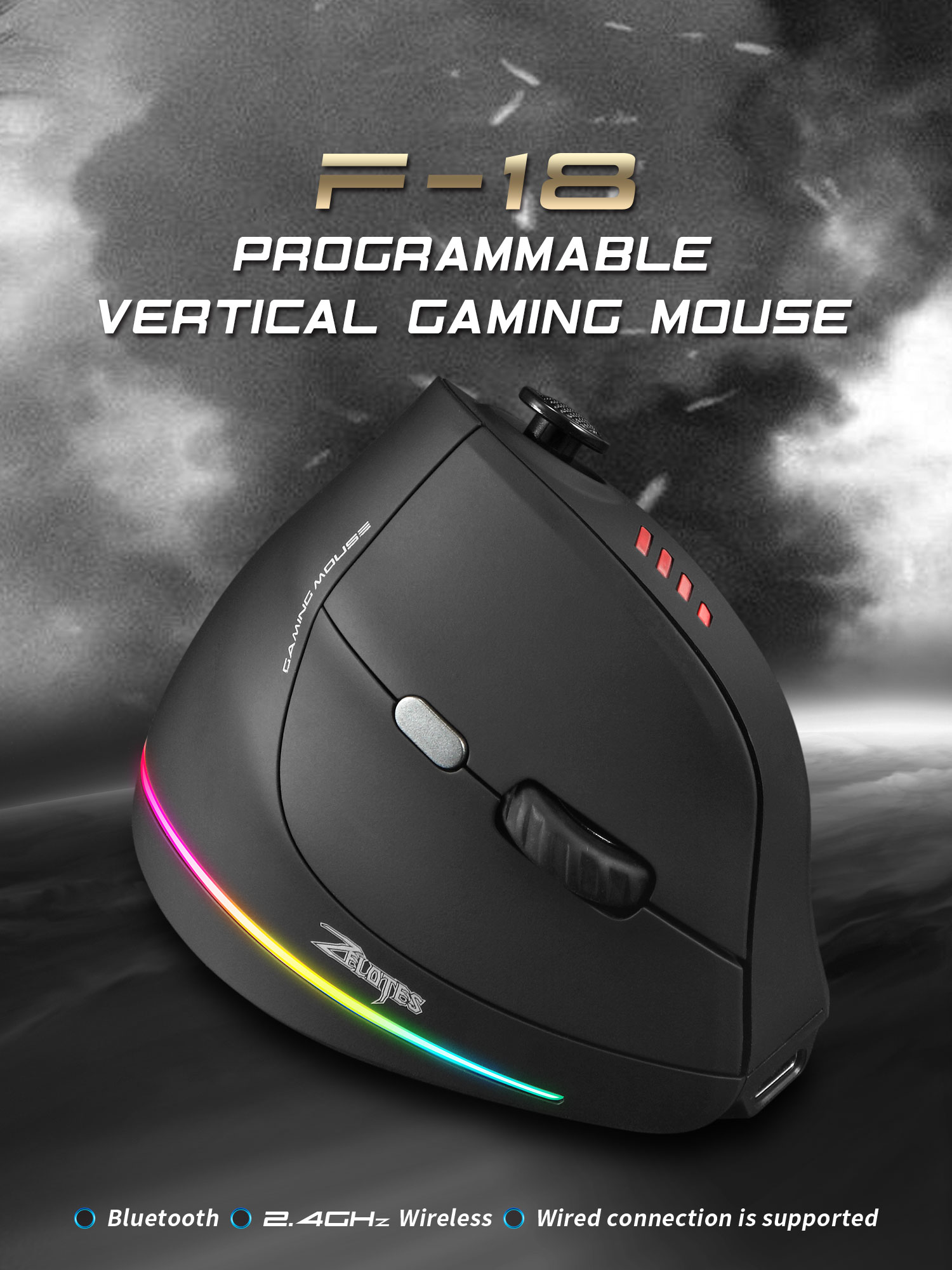 Jomaa RGB Backlit ไร้สายเมาส์แ - Pc Gaming Sultan บทวิจารณ์และราคา