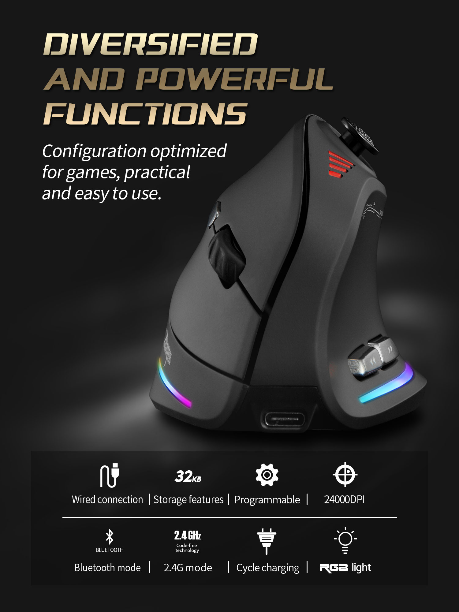 Jomaa RGB Backlit ไร้สายเมาส์แ - Pc Gaming Sultan บทวิจารณ์และราคา