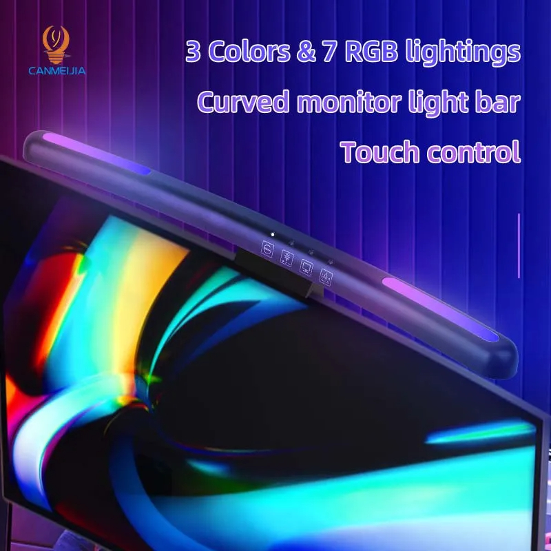 โคมไฟหน้าจอแอลอีดีโค้ง USB RGB - Pc Gaming Sultan บทวิจารณ์และราคา